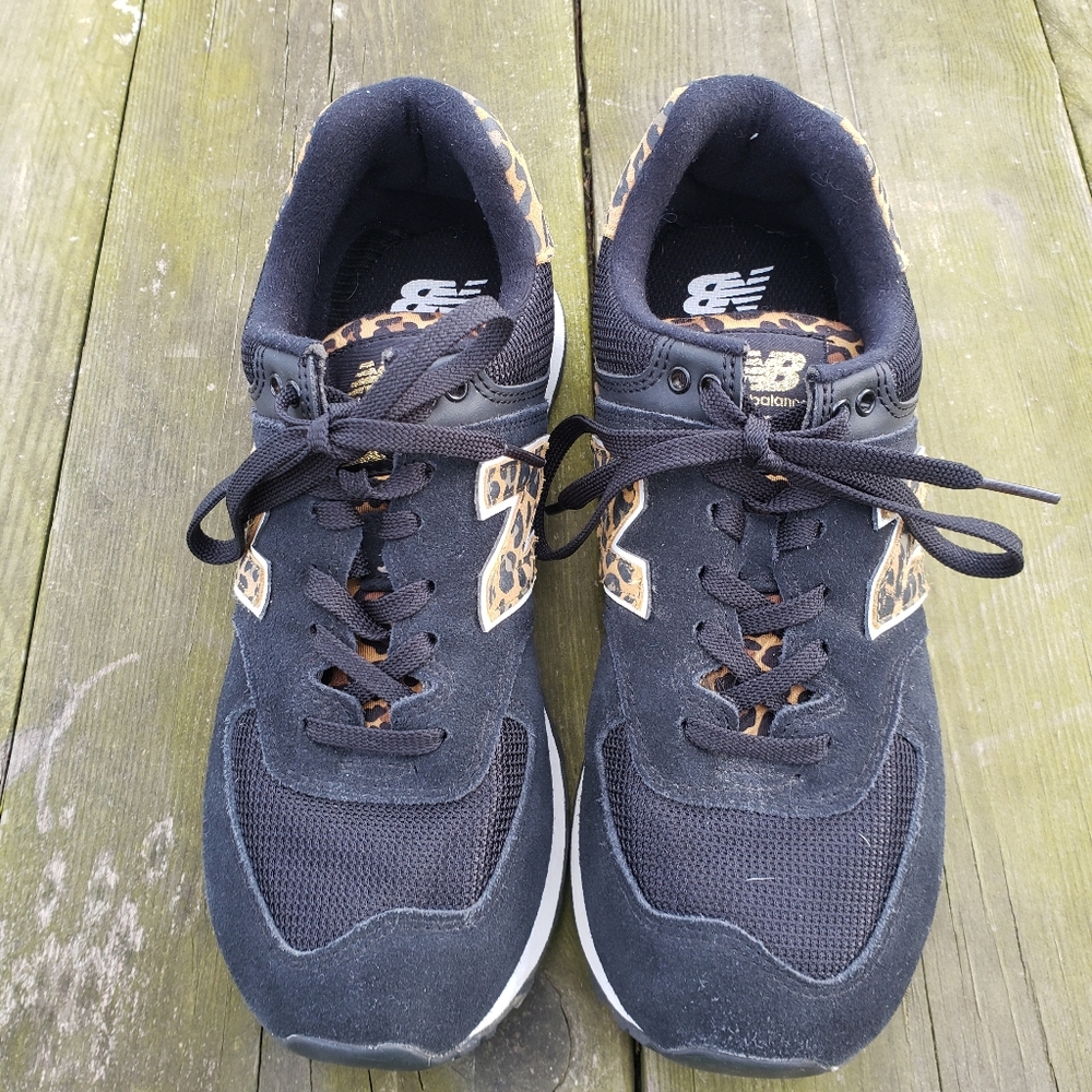 New Balance 574 Leopard Print Shoes